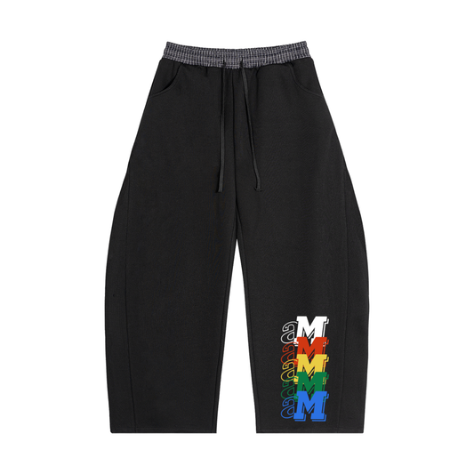 Plaid Waistband Barrel Sweatpants
