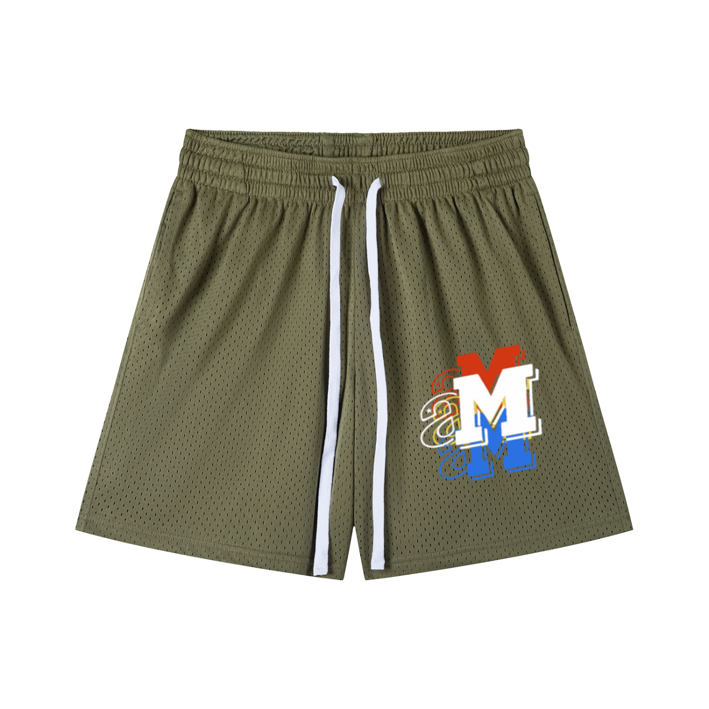 Mesh Drawstring Shorts