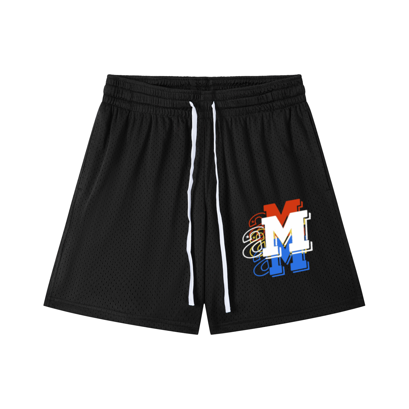 Mesh Drawstring Shorts