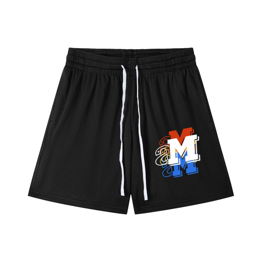 Mesh Drawstring Shorts