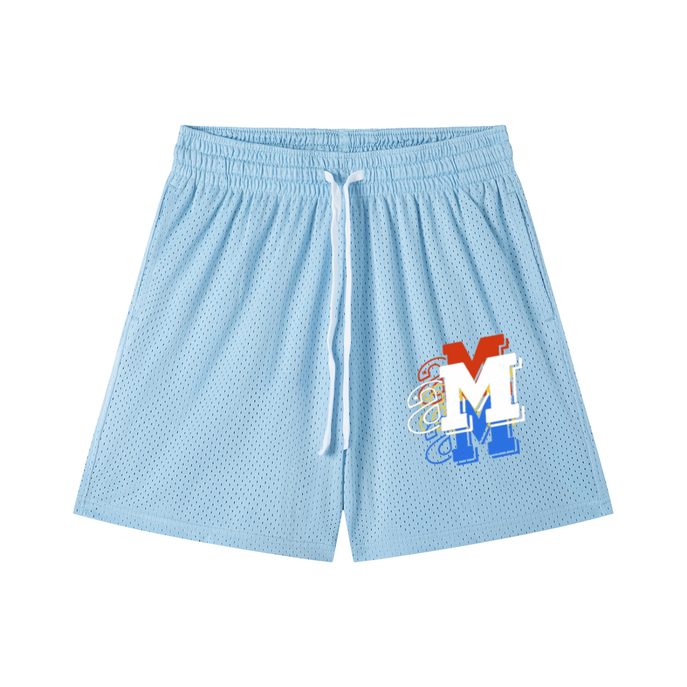 Mesh Drawstring Shorts